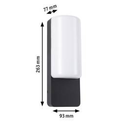 Paulmann Bonnie 94850 venkovní nástěnné LED osvětlení LED pevně vestavěné LED 8.5 W antracitová