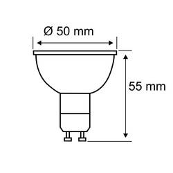 29148 Paulmann Home LED žárovka GU10 Energetická třída (EEK2021): F (A - G) 4.8 W RGBW černá (matná)