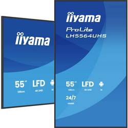 Iiyama ProLite displej Digital Signage Energetická třída (EEK2021): G (A - G) 138.7 cm 55 palec 3840 x 2160 Pixel 24/7