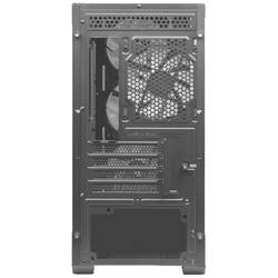 MSI M100R midi tower PC skříň černá 4 předinstalované LED ventilátory, prachový filtr, boční okno