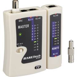Basetech BT-200 tester kabelů, pro RJ-45, RJ-11, BNC, BT-200