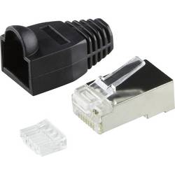 LogiLink MP0022, zástrčka, rovná, počet pólů: 8P8C, černá, 100 ks
