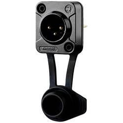 Rean AV RRX3M-Z-012-1 XLR konektor zástrčka, vestavná Pólů: 3 černá 1 ks Piece