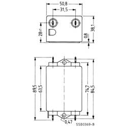 TDK B84112BB120, B84112BB120 odrušovací filtr, 250 V/AC, 20 A, 1.8 mH