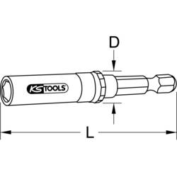 KS Tools Schnellwechsel-Bithalter 1/4 Auto-Slimlock magnetisch rychloupínací držák bitů 68 mm 1/4 (6,3 mm)