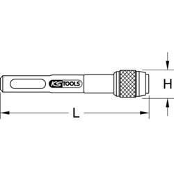 KS Tools 5141131 rychloupínací držák bitů 78 mm SDS