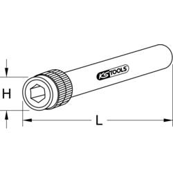 KS Tools 5141110 rychloupínací držák bitů 150 mm 1/4 (6,3 mm)