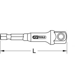 KS Tools 5141106 514.1106 adaptér zástrčného klíče Pohon (šroubovák) 1/4 (6,3 mm) 65 mm 1 ks
