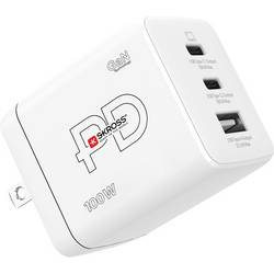 Skross Power Charger Combo+ 100W US USB nabíječka, USB Power Delivery (USB-PD) , GaN, 2x USB-C®, 1x USB A , 100 W, Dodávka energie, bílá