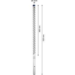 Bosch Accessories EXPERT SDS max-8X 2608900229 wolfram-karbid příklepový vrták 1 ks 20 mm Celková délka 520 mm SDS max 1 ks