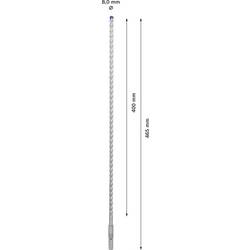 Bosch Accessories EXPERT SDS plus-7X 2608900093 wolfram-karbid příklepový vrták 1 ks 8 mm Celková délka 465 mm SDS plus 1 ks