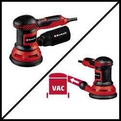 Einhell TC-RS 425 E 4462005 excentrická bruska vč. příslušenství 425 W Ø 125 mm