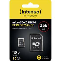 Intenso 256GB microSDXC Performance paměťová karta microSD 256 GB Class 10 UHS-I vodotěsné
