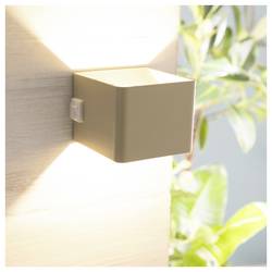 Brilliant Iseo G80126/09 venkovní stropní osvětlení s PIR senzorem Energetická třída (EEK2021): G (A - G) LED pevně vestavěné LED 4 W béžová