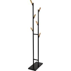 Maul stojanový věšák 9386090 Počet háků: 6 (š x v x h) 23 x 183 x 48 cm ocel, dřevo černá, hnědá 1 ks