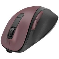 Hama optická ergonomická myš, přenos bezdrátový, 6 tlačítko, 1600 dpi, bordó