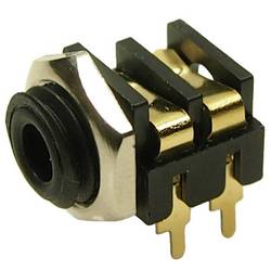 Cliff CL13845G jack konektor 3.5 mm zásuvka, vestavná horizontální Pólů: 2 mono černá 1 ks