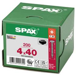SPAX 0201040400403 půlkulaté šrouby 4 mm 40 mm T-STAR plus ocel 200 ks