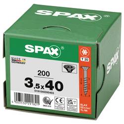 SPAX 0191040350403 šroub ze zápustnou hlavou 3.5 mm 40 mm T-STAR plus ocel 200 ks