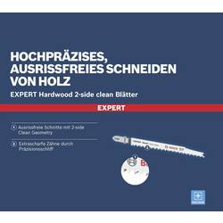 Bosch Accessories 2608900551 Přímočarý pilový list EXPERT ‘Wood 2-side clean’ T 308 B, 5 ks 5 ks