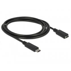 Delock USB kabel USB 3.2 Gen1 USB-C ® zástrčka, USB-C ® zásuvka 1.50 m černá 85534