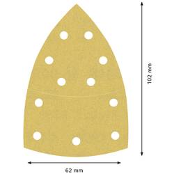 Bosch Accessories EXPERT C470 2608900889 brusný papír s otvory Zrnitost 180 (d x š) 102 mm x 93 mm 10 ks