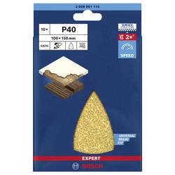 Bosch Accessories EXPERT C470 2608901114 brusná síť pro multifunkčníbrusku s otvory Zrnitost 40 (d x š) 150 mm x 100 mm 10 ks