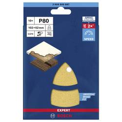 Bosch Accessories EXPERT C470 2608900887 brusný papír s otvory Zrnitost 80 (d x š) 102 mm x 93 mm 10 ks