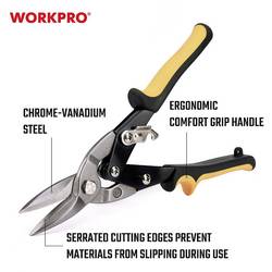 WorkPro Nůžky na plech rovné 250 mm WP214017