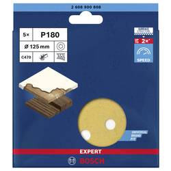 Bosch Accessories EXPERT C470 2608900808 brusné papíry pro excentrické brusky s otvory Zrnitost 180 (Ø) 125 mm 5 ks