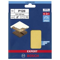 Bosch Accessories EXPERT C470 2608900893 brusný papír s otvory Zrnitost 120 (d x š) 115 mm x 107 mm 10 ks