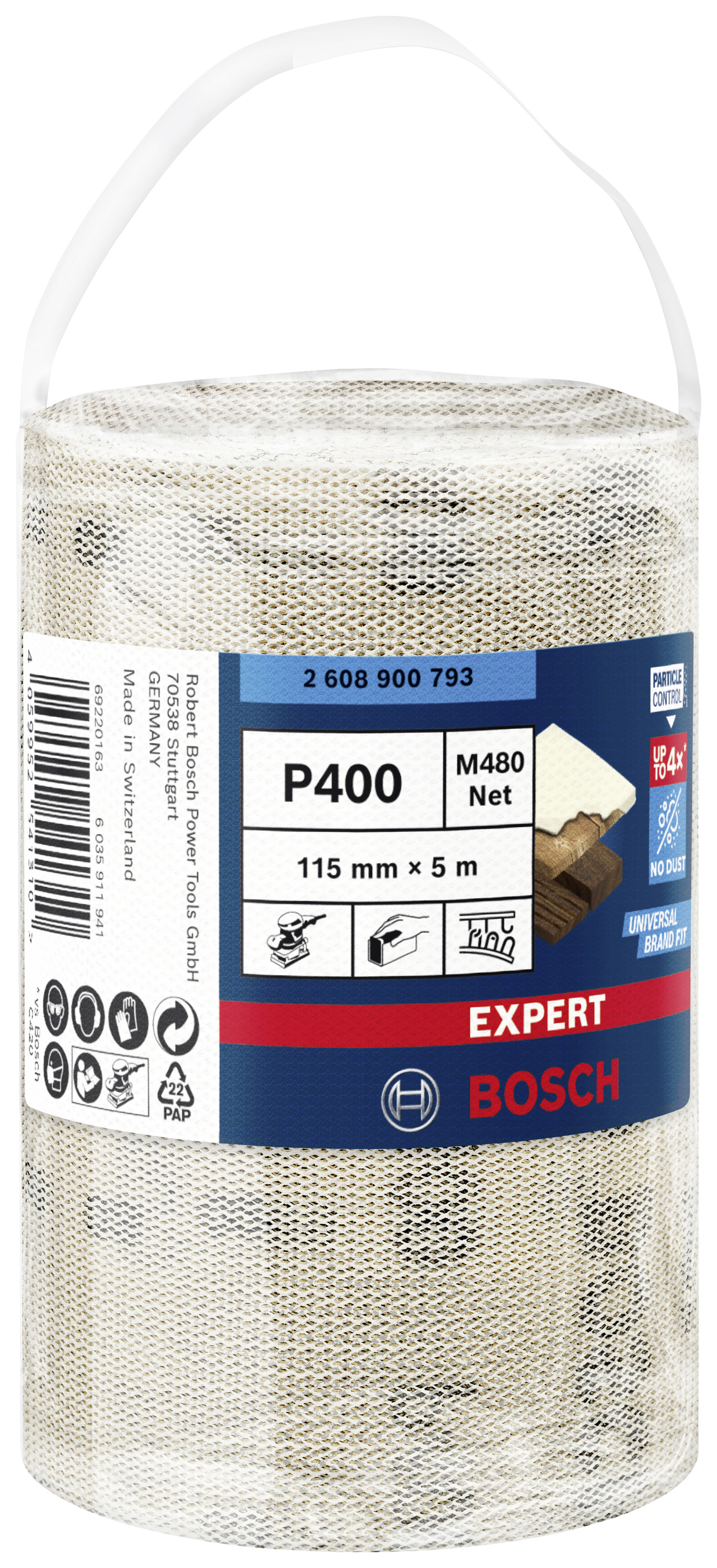 Bosch Accessories EXPERT M480 2608900793 role brusné sítě bez otvorů Zrnitost 400 1 ks