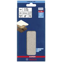 Bosch Accessories EXPERT M480 2608901205 sada brusných sítí s otvory Zrnitost 80, 80, 80, 80, 120, 120, 120, 180, 180, 180 (d x š) 133 mm x 80 mm 10 ks
