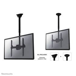 Neomounts NM-C440BLACK TV stropní držák 81,3 cm (32) - 152,4 cm (60) naklápěcí, nakláněcí