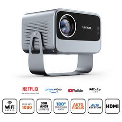 Lenco projektor LPJ-960SI LCD 300 ANSI-Lumen 1920 x 1080 Full HD