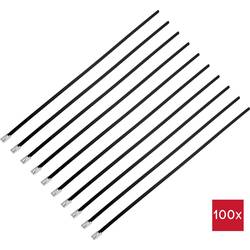 TRU COMPONENTS TC-12656544 Ocelové stahovací pásky 290 mm 4.6 mm AISI 304 s povrchovou úpravou 100 ks