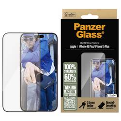 PanzerGlass Ultra-Wide Fit ochranné sklo na displej smartphonu Apple iPhone 15 Plus, iPhone 16 Plus 1 ks Chránící proti otiskům prstů, odolné vůči poškrábání