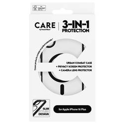 PanzerGlass CARE by ® PG 3-in-1 Protection zadní kryt na mobil Apple iPhone 16 Plus transparentní, černá 1552552 B1359+P2863+1283