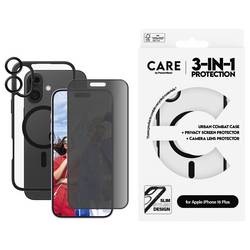 PanzerGlass CARE by ® PG 3-in-1 Protection zadní kryt na mobil Apple iPhone 16 Plus transparentní, černá 1552552 B1359+P2863+1283
