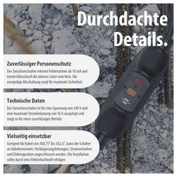 Brennenstuhl 1290720011 Bezpečnostní mezizásuvka PRCD 230 V černá IP66