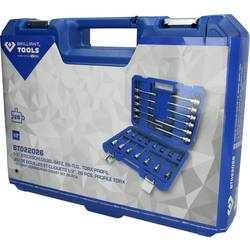 Brilliant Tools BT022026 sada nástrčných hlavic, metrický, 1/2, BT022026