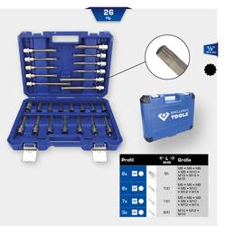 Brilliant Tools BT022026 sada nástrčných hlavic, metrický, 1/2, BT022026