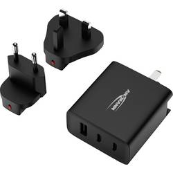 Ansmann USB-Ladegerät Travel Charger TC315 / 3 A / 15,5 W / 3 Port USB nabíječka, USB-A zásuvka, 15.5 W, Smart IC, černá