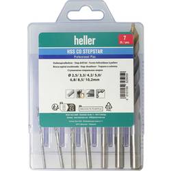 Heller 325059 HSS-Co Stepstar 7 tlg. HSS-Co sada spirálových vrtáku do kovu DIN 338 1 sada