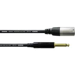 Cordial CCM 10 MP XLR propojovací kabel [1x XLR zástrčka - 1x jack zástrčka 6,3 mm] 10.00 m černá