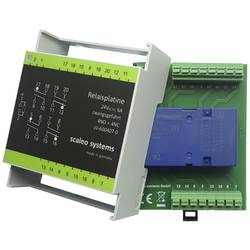 scaleo systems bezpečnostní relé S diodou s pólovou ochranou , s LED diodou, s krytem 1 ks Typ 24V 4-fach 4 přepínací kontakty