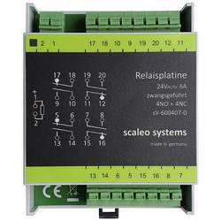scaleo systems bezpečnostní relé S diodou s pólovou ochranou , s LED diodou, s krytem 1 ks Typ 24V 4-fach 4 přepínací kontakty