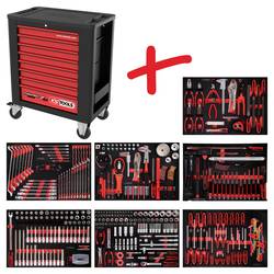 KS Tools 815.7397 dílenský vozík Barva: černá, červená