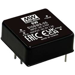 MEAN WELL SI06W8-24 DC/DC měnič napětí do DPS 48 V/AC 24 V 0.25 A 6 W Počet výstupů: 1 x Obsah 1 ks