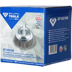 Brilliant Tools Hrncový kartáč, Ø 75 mm, s průměrem 6 mm BT103106 BT103106 1 ks